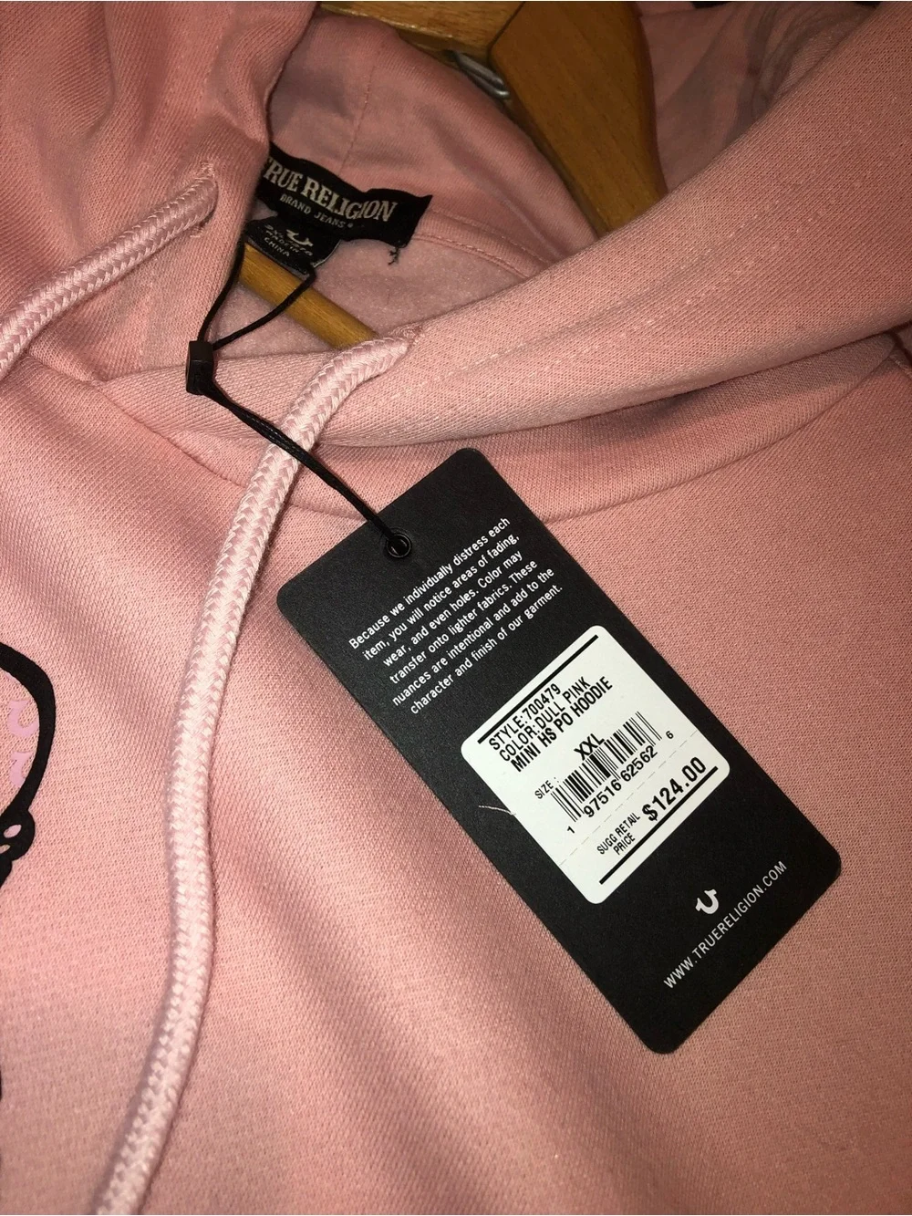 True Religion Pink Buddha Hoodie